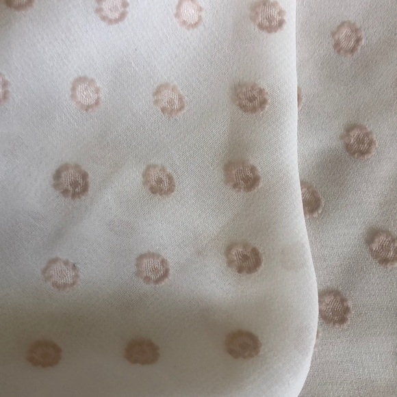 Beige Swiss Dot Ruffle shell - Picture 2 of 2